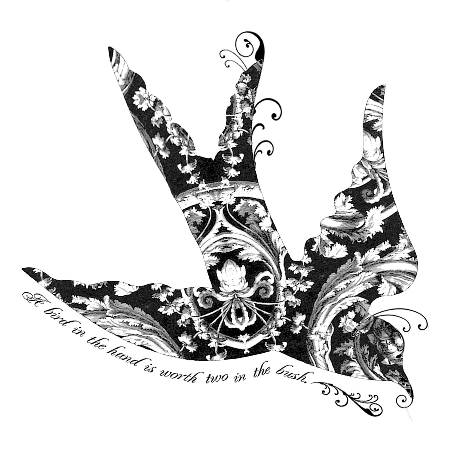 #1893 - Baroque Bird Lg - Nature